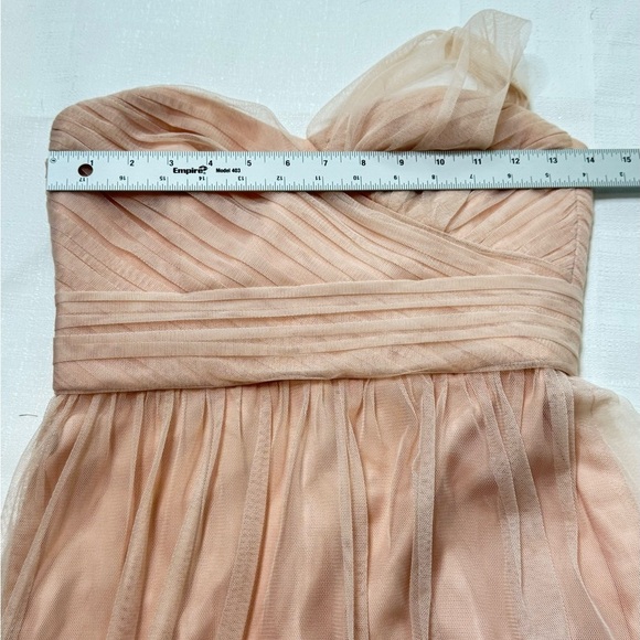 Amsale Evening Dress Long One Shoulder Powder Pink Size 2 - Picture 8 of 12